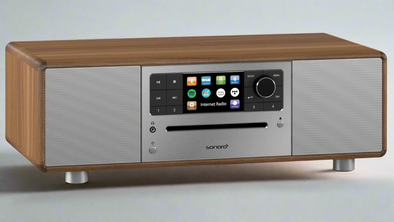 Sonoro Prestige DAB+ Radio CD and Internet Streaming Services. Bluetooth Connectivity and Wifi