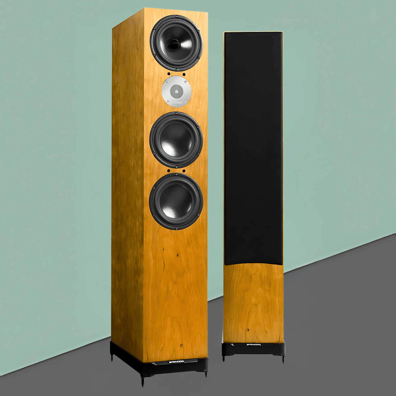 Spendor D-Line speakers featuring refined British craftsmanship and exceptional sound quality, available Australia wide at By Bespoke (www.bybespoke.com.au)