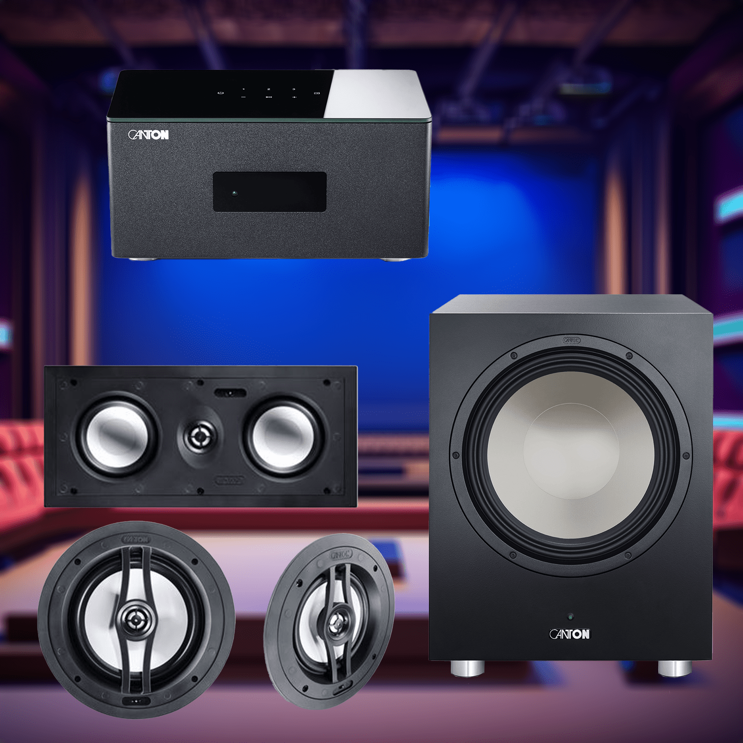 Canton in wall Dolby Atmos Theatre Package - By. Bespoke Adelaide