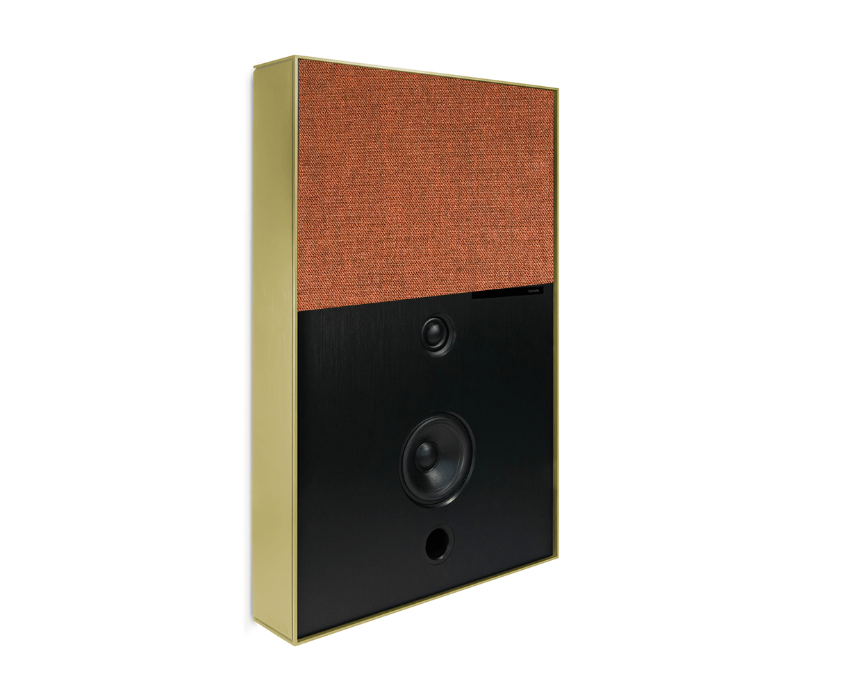 Basalte Aalto D3 Active Speaker Brushed Brass Soft Orange