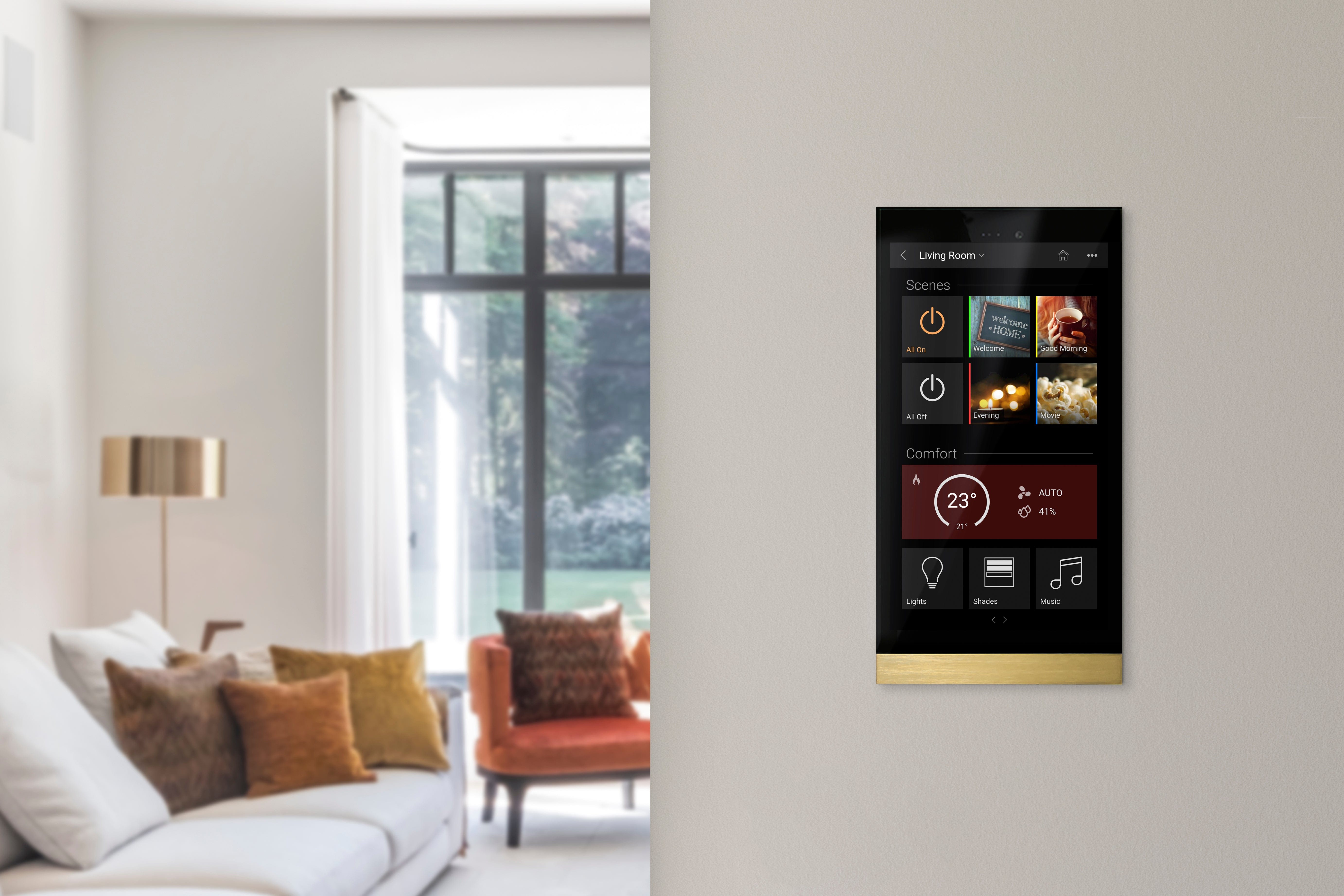 Basalte Ellie Home on-wall touch panel
