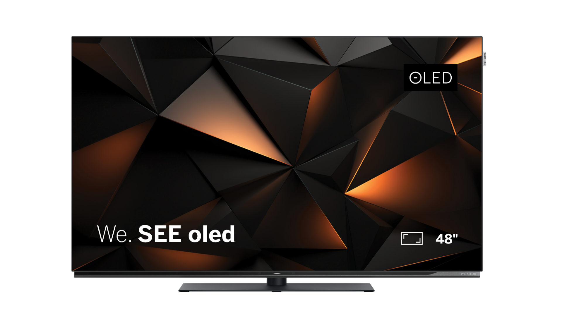 we see oled 48 television by Loewe